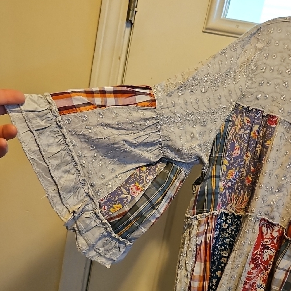 Young Threads Patchwork Blouse With Multicolor De… - image 5